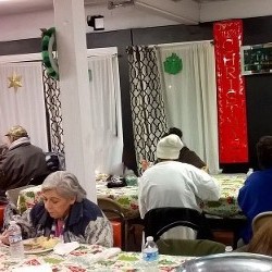 Elderly People Eating