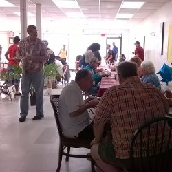 People Eating in New Day Ministry